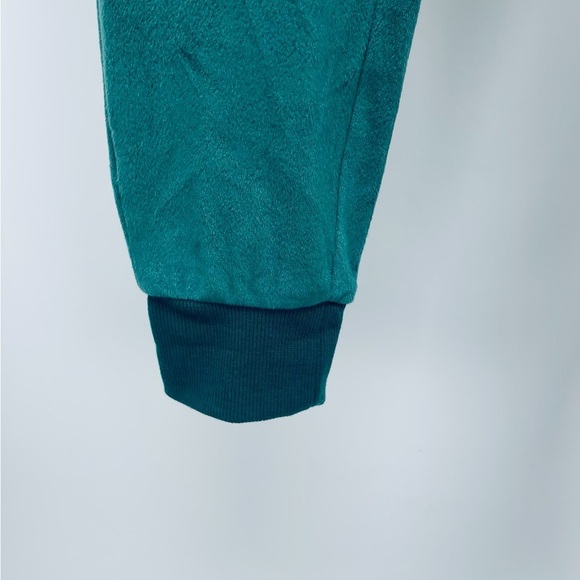 Stars Above Womens Size Xs Lounge Jogger Green Velour Sweat Pants w/ Draw String - Picture 5 of 11